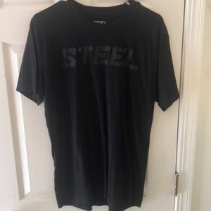 Steel Supplements black t shirt